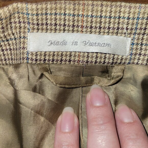 Lauren Ralph Lauren Sports Coat Mens 46R Brown Suede Elbow 2 Button FLAW - Picture 9 of 16